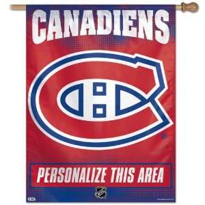 Montreal Canadiens Personalized Vertical Flag 27X37 Banner