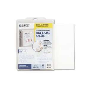  C LINE® Self Stick Dry Erase Sheets: Home & Kitchen