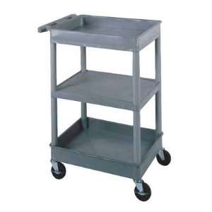  Two Tub and One Flat Shelf Utility Cart: Office Products