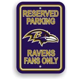 Baltimore Ravens Plastic Parking Signs Set Of 2   Parking Sign Ravens 