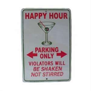    Happy Hour Parking Only, Novelty Metal Parking Sign