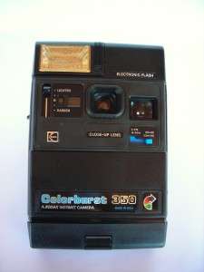 Vintage Kodak Colorburst 350 Instant Camera Film Flash  