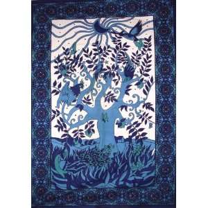 Art Deco Tree of Life Tapestry Wall Hanging Beautiful 