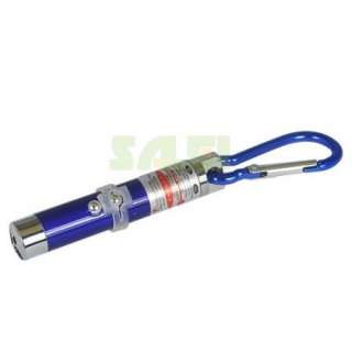Blue Mini 5mW 2 LED Laser Pen Pointer Flash Light Torch Emergency 