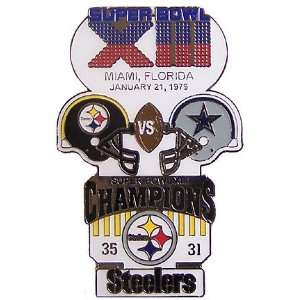  Super Bowl XIII Oversized Commemorative Pin Sports 