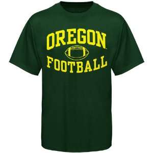  NCAA Oregon Ducks Green Reversal Football T shirt: Sports 
