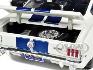   18 scale diecast model car of 1966 shelby mustang gt 350 white with