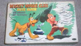 Mickey Mouse Club Note Paper 1955  