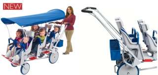   Runabout 6 Passenger Commercial Daycare Baby Stroller w/ Canopy  