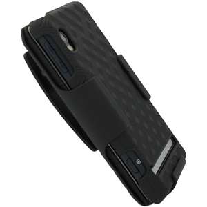 Motorola Droid 2 Shell Case / Belt Clip Holster Combo (OEM) (Black 
