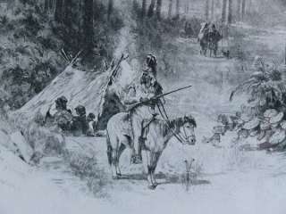 THOMAS HILL ca 1885 NATIVE AMERICAN INDIANS CALIFORNIA  