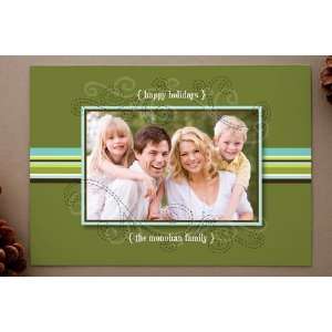   and Swirls Holiday Photo Cards by Three Pa