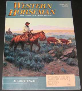 Western Horseman October 1989 Joe Beeler cover  
