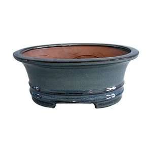   Bonsai Tree Pot   Ceramic Glazed   6 inch: Patio, Lawn & Garden