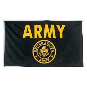  Black / Yellow Army Flag 3 X 5