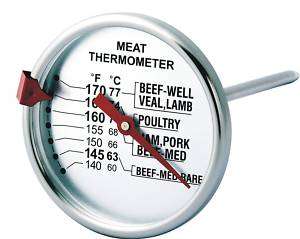 Meat Thermometer 2 3/8 Dial Stainless Steel Admetior 892137002473 