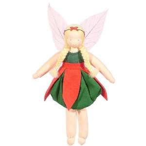   Fairy Doll with Pink Leaf Wings and Wool Stuffing Toys & Games