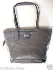   15142 Signature Patent Leather Tote Bag compare at $328 Silver/Gray