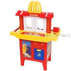 McDonalds Pretend Play Drive Thru Window & Food Cart Restaurant Stove 