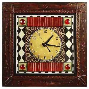  Decoupage Art Clock   Harlequin Scroll