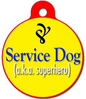 SERVICE   Pet ID Tag   Custom Text   Dog Cat  