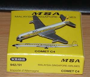Schabak DH.106 Comet 4 MSA Malaysia Singapore Airlines 4010280942514 