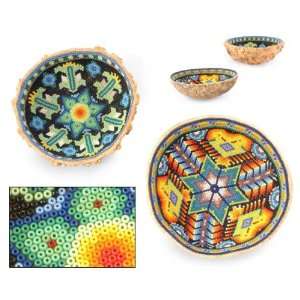  Beadwork offering bowls, Our Brother and Mother (pair 