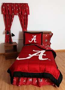 Alabama Crimson Tide NCAA Twin Bed In A Bag With Team Color Sheets 