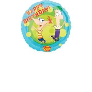  Phineas and Ferb Happy Birthday Foil Balloon: Kitchen 