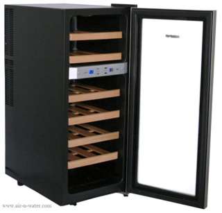   Bottle Dual Zone Thermoelectric Wine Cooler With Stainless Steel Door