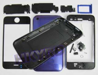 Full Housing Cover Case For iPhone 3G 8GB/16GB Black  