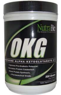 NutraBio OKG Powder Muscle Growth (1000 Capsules) 100% Pure Amino Acid 