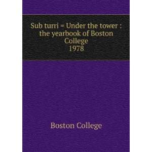  Sub turri  Under the tower  the yearbook of Boston 