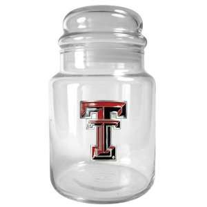  Texas Tech 31oz Glass Candy Jar   Primary Logo: Sports 
