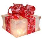 TechnologyLK Lighted Glass Block with Valentines Day   Red Hearts on 