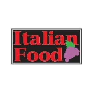  Italian Food Backlit Sign 15 x 30