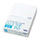 Quality TOPS TOPS 7523   Glue Top Ruled Pads, Legal Rule, 8 1/2 x 11 