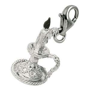   Charms Candle Charm with Lobster Clasp, Sterling Silver Jewelry