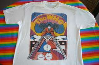 the WHO VINTAGE 89 PINBALL WIZARD TEE SHIRT TOMMY  