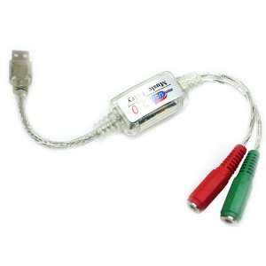  USB 2.0 3D Virtual 5.1 Audio Sound Cable Card Adapter 