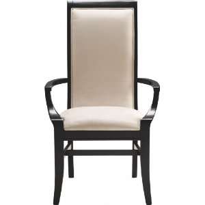  Studio One Black Upholstered Arm Chair