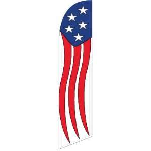 com 12ft x 2.5ft American Flag Stars and Stripes Feather Banner Flag 