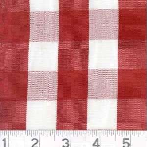  54 Wide Outdoor Fabric Red Check By The Yard Arts 