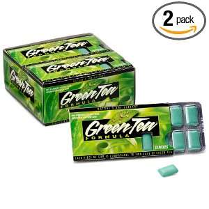  Gumlink Sugar Free Green Tea Formula Spearmint Chewing Gum 