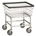 Wire 100E Standard Wire Frame Metal Laundry Cart   Chrome