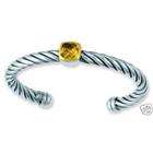 EE 18k Gold & Sterling Citrine Designer Bracelet