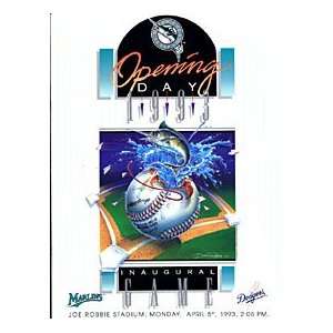  1993 Florida Marlins Inaugural Game Opening Day Program 
