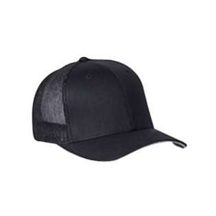 Yupoong Flexfit Hat Low Profile Brushed Twill Trucker Cap 6511 