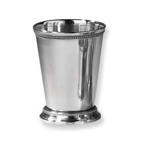    Nickel plated Stainless Steel Beaded Mint Julep Cup Jewelry