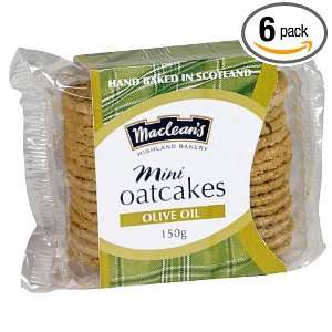 Macleans Highland Bakery Mini Olive Oil Oatcakes, 5.3 Ounce (Pack of 